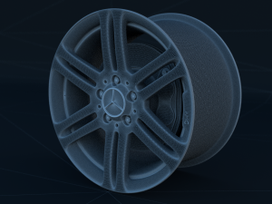 mercedes benz rim and brake 3D Model