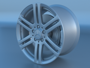 mercedes benz rim and brake 3D Model