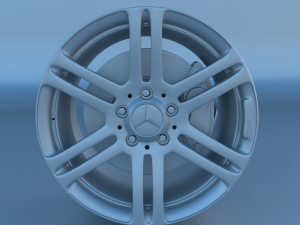 mercedes benz rim and brake 3D Model