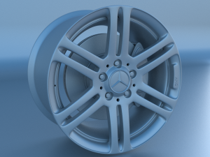 mercedes benz rim and brake 3D Model
