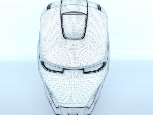 iron man head 3Dモデル