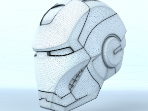 iron man head 3Dモデル