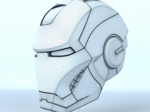iron man head 3D Model