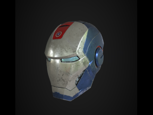 american man helmet 3D Model