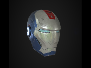 american man helmet 3D Model