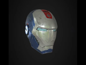 american man helmet 3D Model
