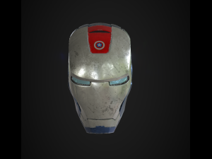 american man helmet 3D Model