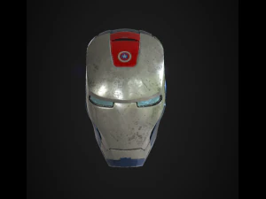 american man helmet 3D Model
