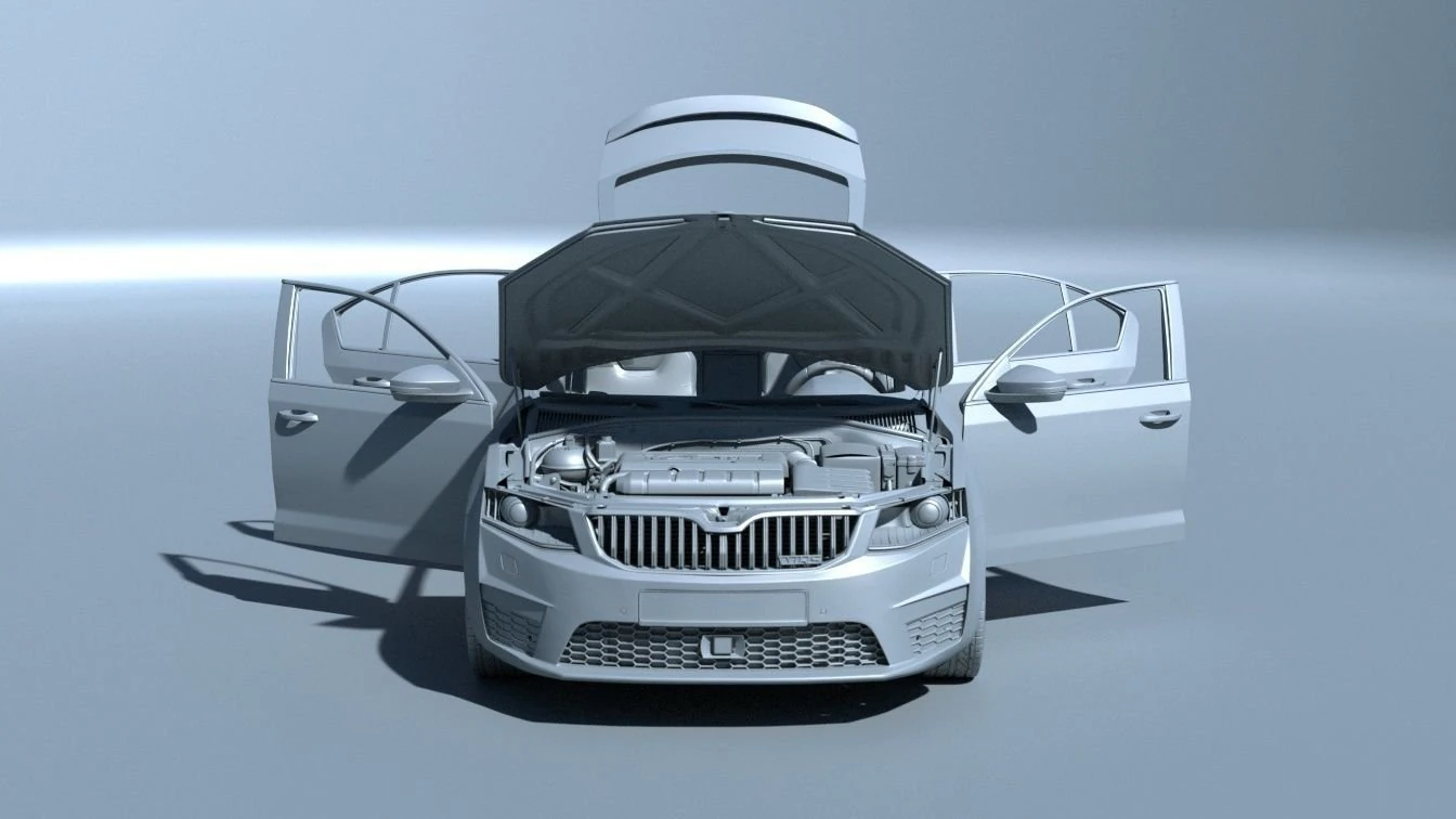 skoda octavia rs extreme detailed 3D Model .c4d .max .obj .3ds .fbx .stl .blend 