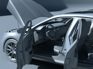 skoda octavia rs extreme detailed 3D-Modell
