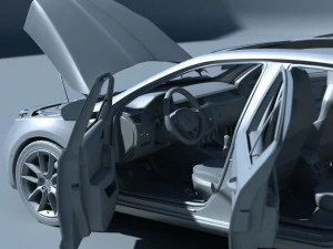 skoda octavia rs extreme detailed 3D Model