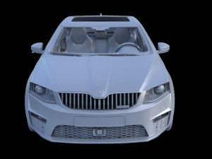 skoda octavia rs extreme detailed 3D-Modell
