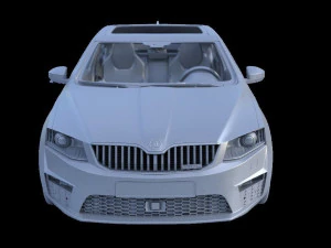 skoda octavia rs extreme detailed 3D Model