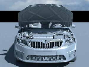 skoda octavia rs extreme detailed 3D Model