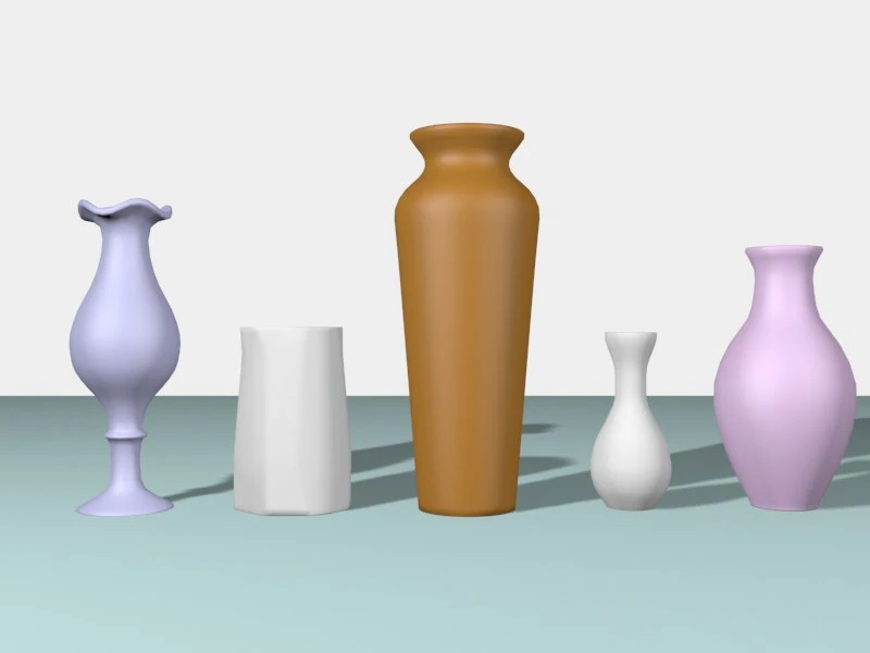 vase 3D Model .c4d .max .obj .3ds .fbx .stl .blend 