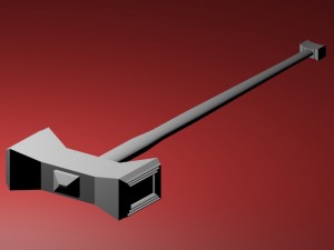lowpoly hammer 3D Model