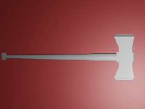 lowpoly hammer 3D Model