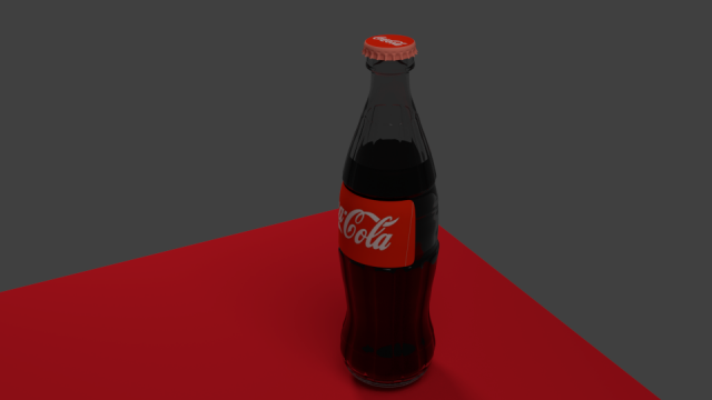 coke - coca cola bottle 3D Model .c4d .max .obj .3ds .fbx .stl .blend 