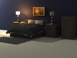 bedroom 3Dモデル