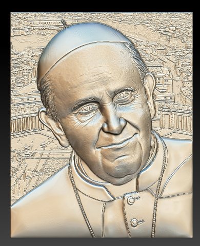 pope francisco 3D Model .c4d .max .obj .3ds .fbx .stl .blend 