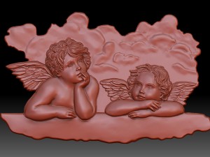 angels putti 3D Модель