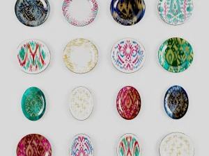 hermes reis en ikat 3D Model