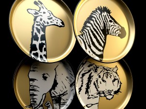 plates by jonathan adler animalia 3D Model