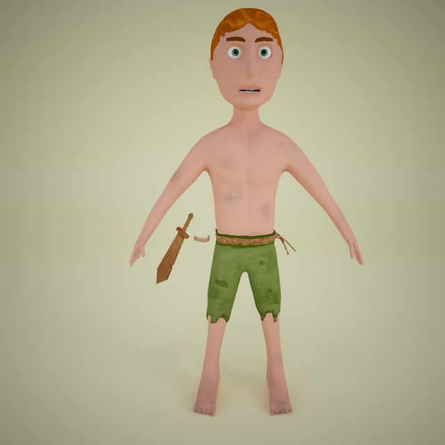 little viking 3D 模型 .c4d .max .obj .3ds .fbx .stl .blend