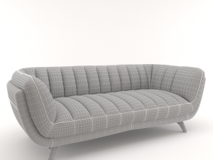 bruno leather sofa 3D Model