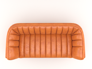 bruno leather sofa 3D Model