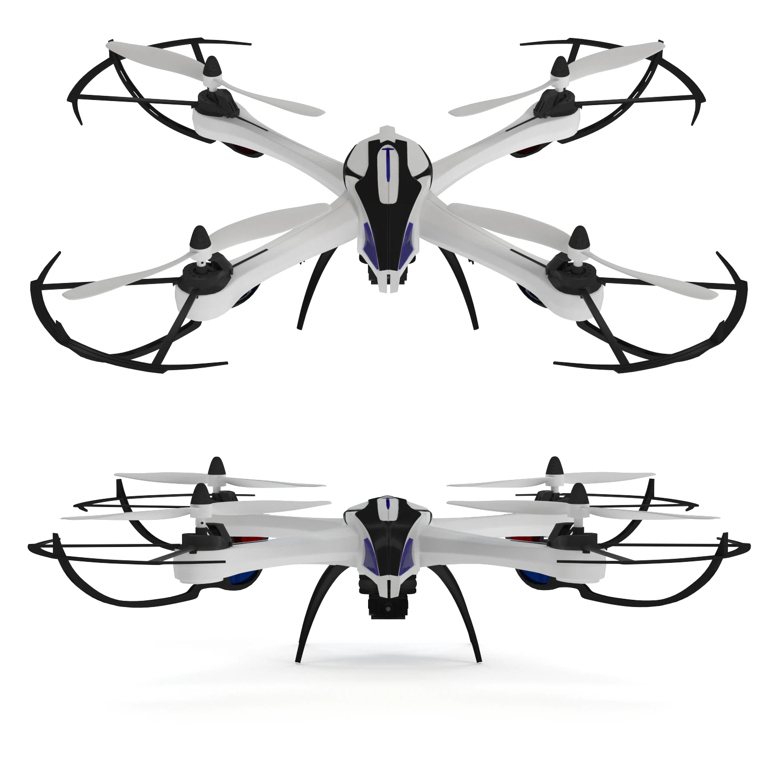 drone jjrc tarantula x6 3D Model .c4d .max .obj .3ds .fbx .stl .blend 