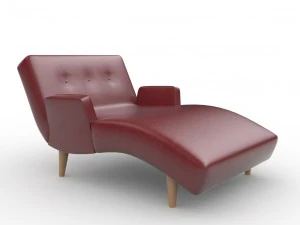Chaise longue touffet&eacute;e olympique par Lazar Industries Modèle 3D