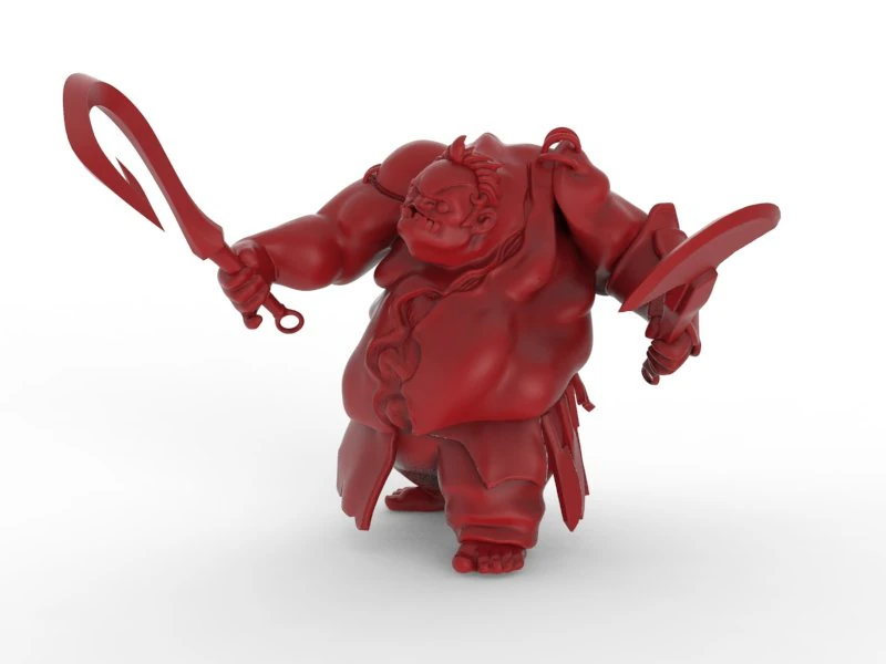high poly game charapter 3D Print Model .c4d .max .obj .3ds .fbx .stl .blend 
