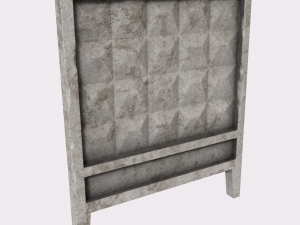 old concrete wall 3D Model