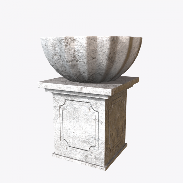 flowerbed 3D Model .c4d .max .obj .3ds .fbx .stl .blend 