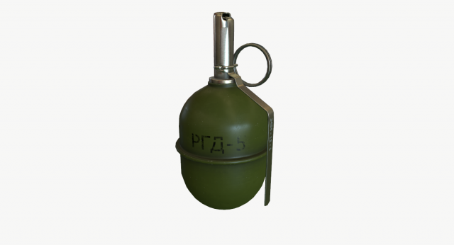 grenade rgd-5 cis Model 3D .c4d .max .obj .3ds .fbx .stl .blend 