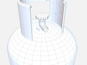 gas cylinder 3D-Modell