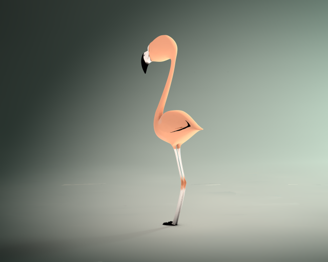 flamingo Model 3D .c4d .max .obj .3ds .fbx .stl .blend 