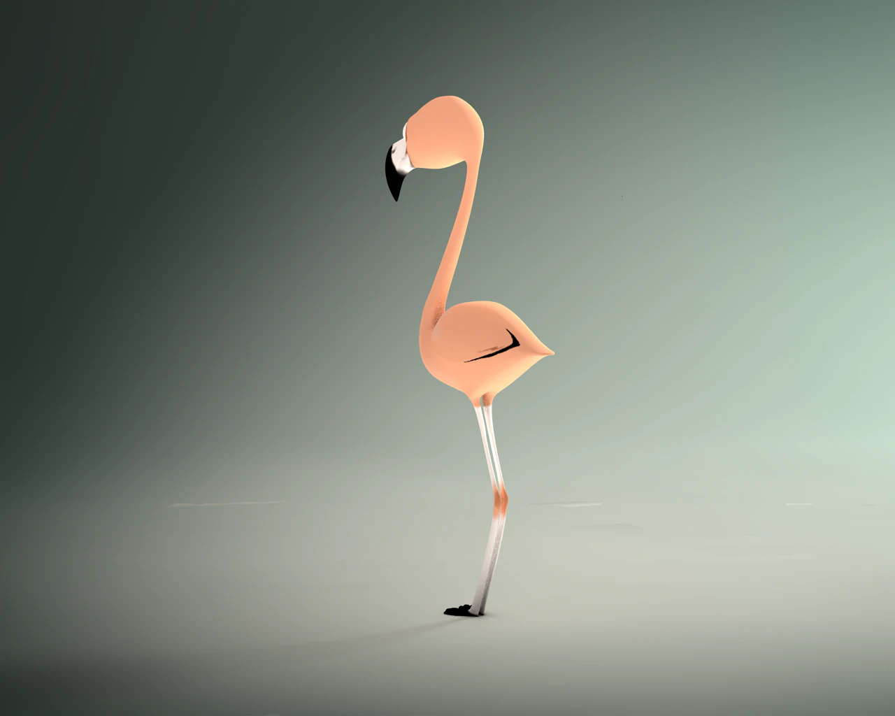 flamingo 3D Model .c4d .max .obj .3ds .fbx .stl .blend 