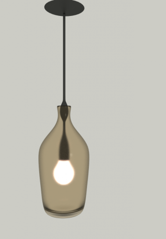 bottle lamp 3D 모델 .c4d .max .obj .3ds .fbx .stl .blend 