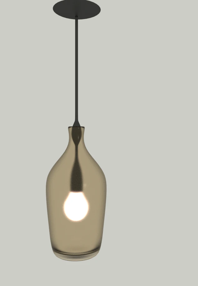 bottle lamp 3D Model .c4d .max .obj .3ds .fbx .stl .blend 