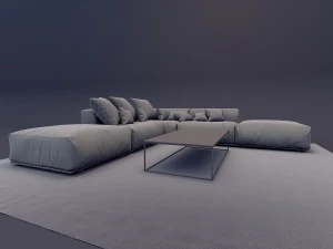 &ccedil;ok bi&ccedil;imli cıvata ve masa 3D Model