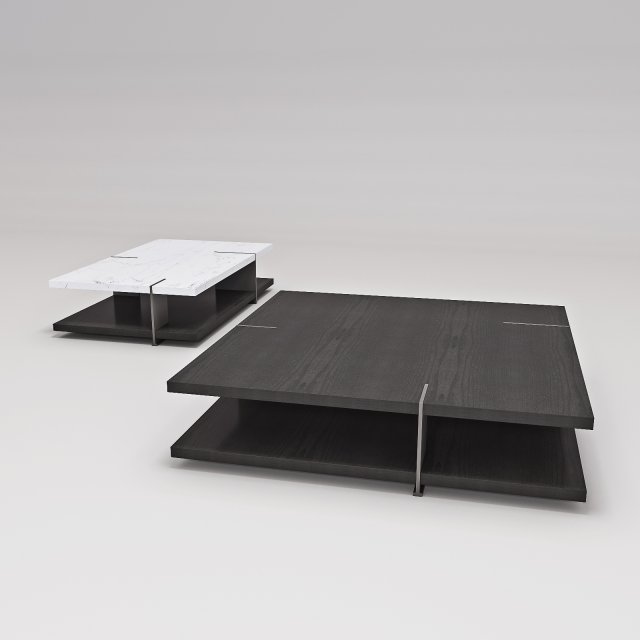 poliform cofee table bristol 3D Model .c4d .max .obj .3ds .fbx .stl .blend 