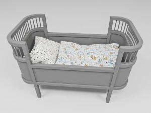 cama de boneca rosalina Modelo 3D