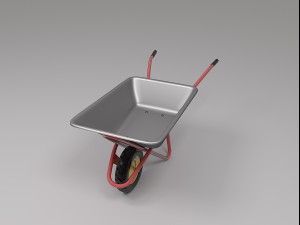 construction wheelbarrow 3Dモデル