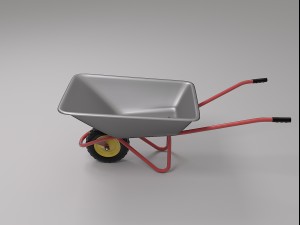 construction wheelbarrow 3Dモデル