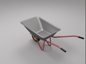 construction wheelbarrow 3Dモデル