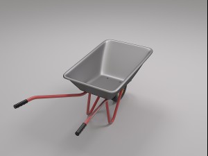 construction wheelbarrow 3Dモデル