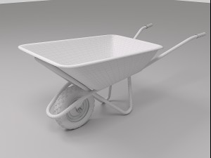 construction wheelbarrow 3Dモデル