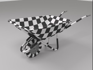 construction wheelbarrow 3Dモデル